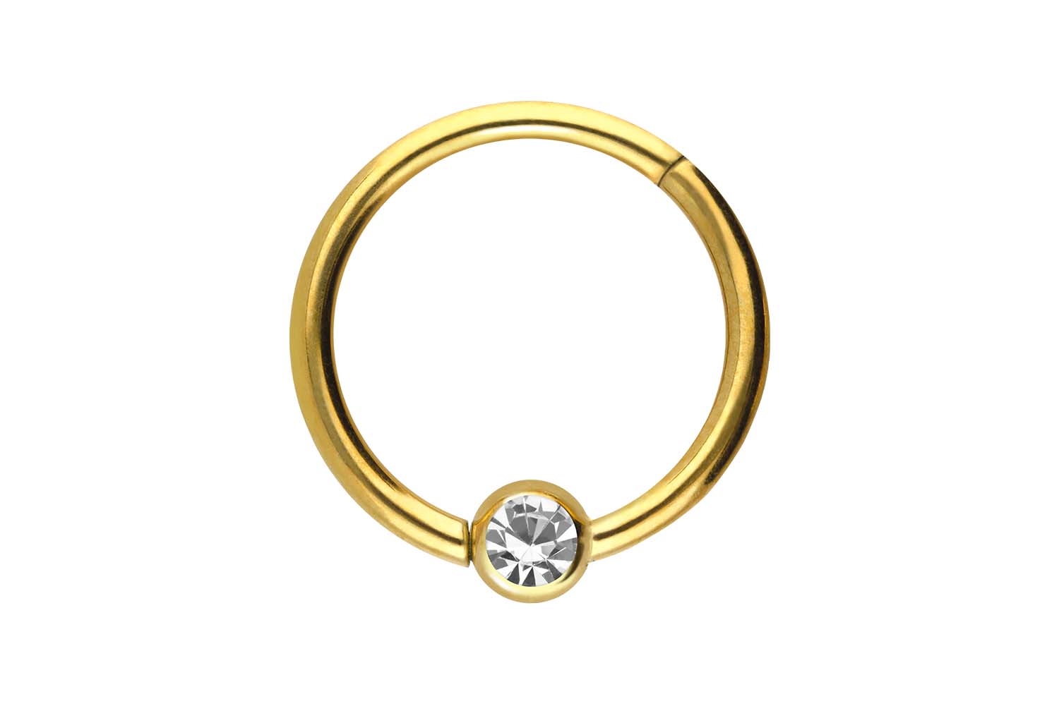 Chirurgenstahl Segmentring Clicker Piercing KRISTALL ++SALE++